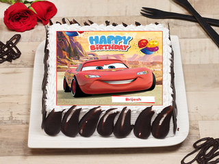 Car Birthday Poster Cake