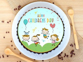 Charming Childrens Photo Cake