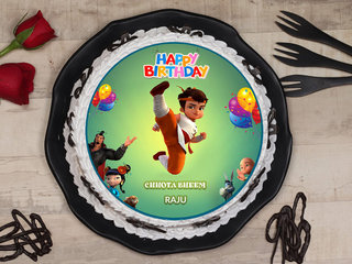 Chhota Bheem Birthday Poster Cake