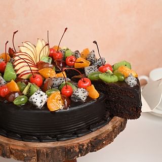 Chocolate Truffle Fruit Cake