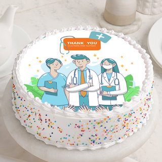 Photo Cake For Doctors Day
