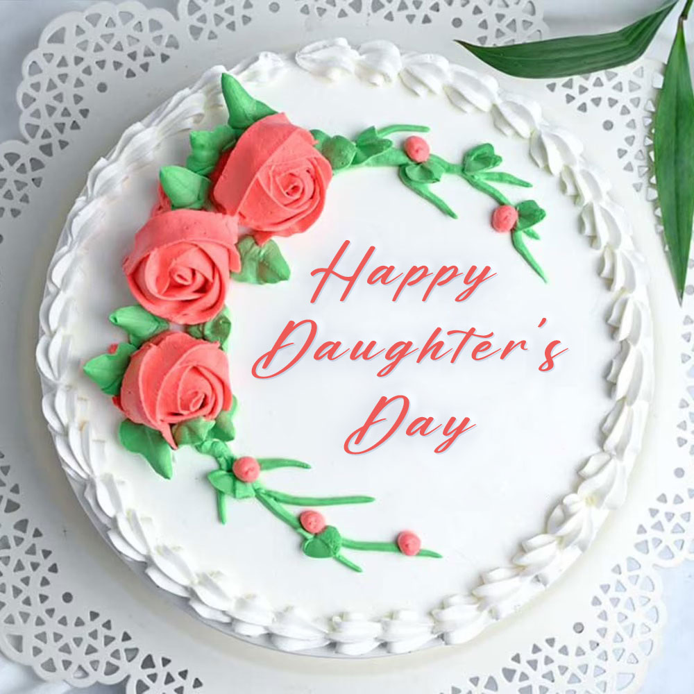 Buy Happy Daughter's Day Choco Vanilla Cake-Drizzling Daughter Cake