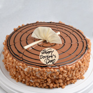 Butterscotch Cake For Doctors Day