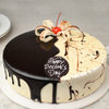 Side View of Choco Vanila Cake For Doctors Day