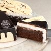 Sliced View of Choco Vanila Cake For Doctors Day