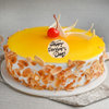 Side View of Mango Flavour Cake For Doctors Day