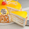 Sliced View of Mango Flavour Cake For Doctors Day