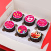 Packaging View of Multi Flavour Cup cakes For Valentines Day