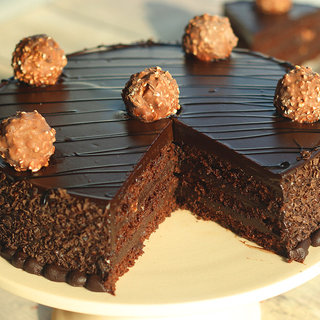 Zoom View of Sliced Rocherfull Choco Cake in Ghaziabad