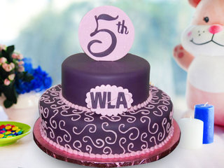 Fifth Anniversary Party Cake