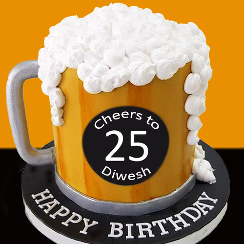 Buy Fondant Theme Beer Mug Cake-Fondant Beer Mug Cake