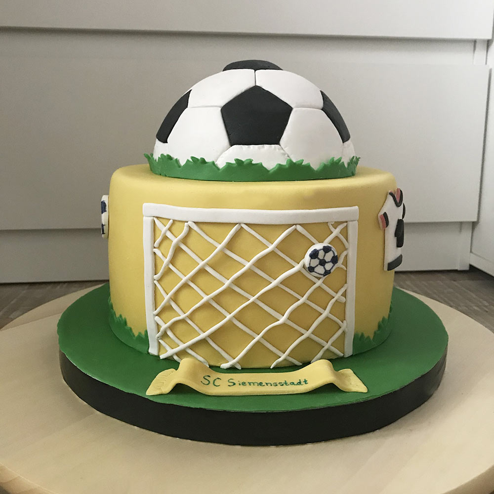 Buy Football N Goal Fondant Cake-Football N Goal Fondant Cake