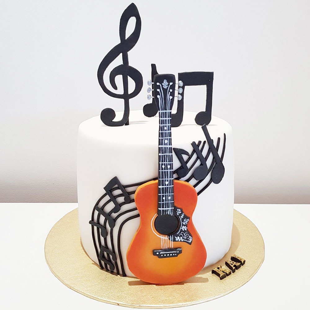Buy Guitar Fondant Theme Fondant Cake-Guitar Fondant Theme Cake