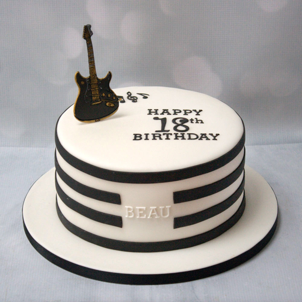 Buy Guitarist Theme Fondant Cake-Guitarist Theme Cake