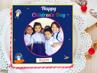 Happy Childrens Day Photo Cake