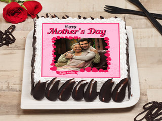 Happy Mothers Day Photo Cake