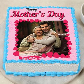 Happy Mothers Day Photo Cake