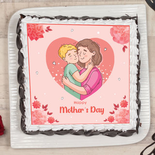Happy Mothers Day Poster Cake