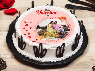 Happy Valentines Day Poster Cake