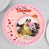 Top Side View of Happy Valentines Day Poster Cake
