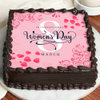 Front View Happy International Womens Day Poster Cake