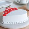 Heart Shaped Vanilla Cake