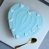 Top View Pineapple Pastel Cream Cake