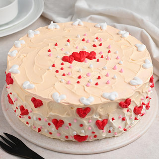 Red Velvet Round Cake For Mother's Day