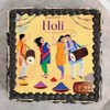 Top View of Holi Poster Cake