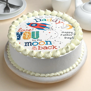 Round Photo Cake- Gifts for Fathers Day