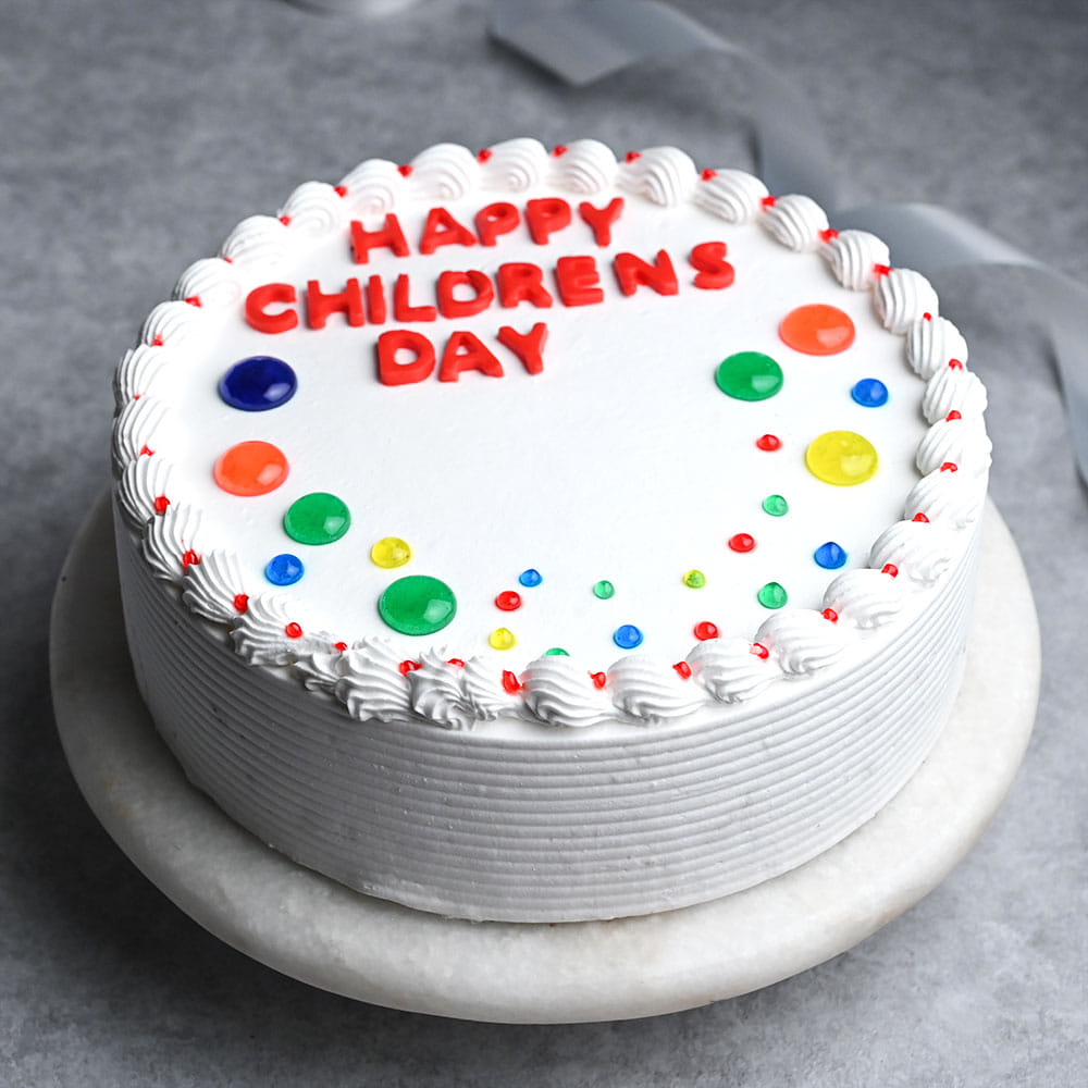 Buy Yummy Children's Day Vanilla CakeJoyful Childrens Day Cake