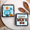 Top View of Brownies for Mens Day Online