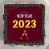 New Year 2023 Delicious Photo Cake