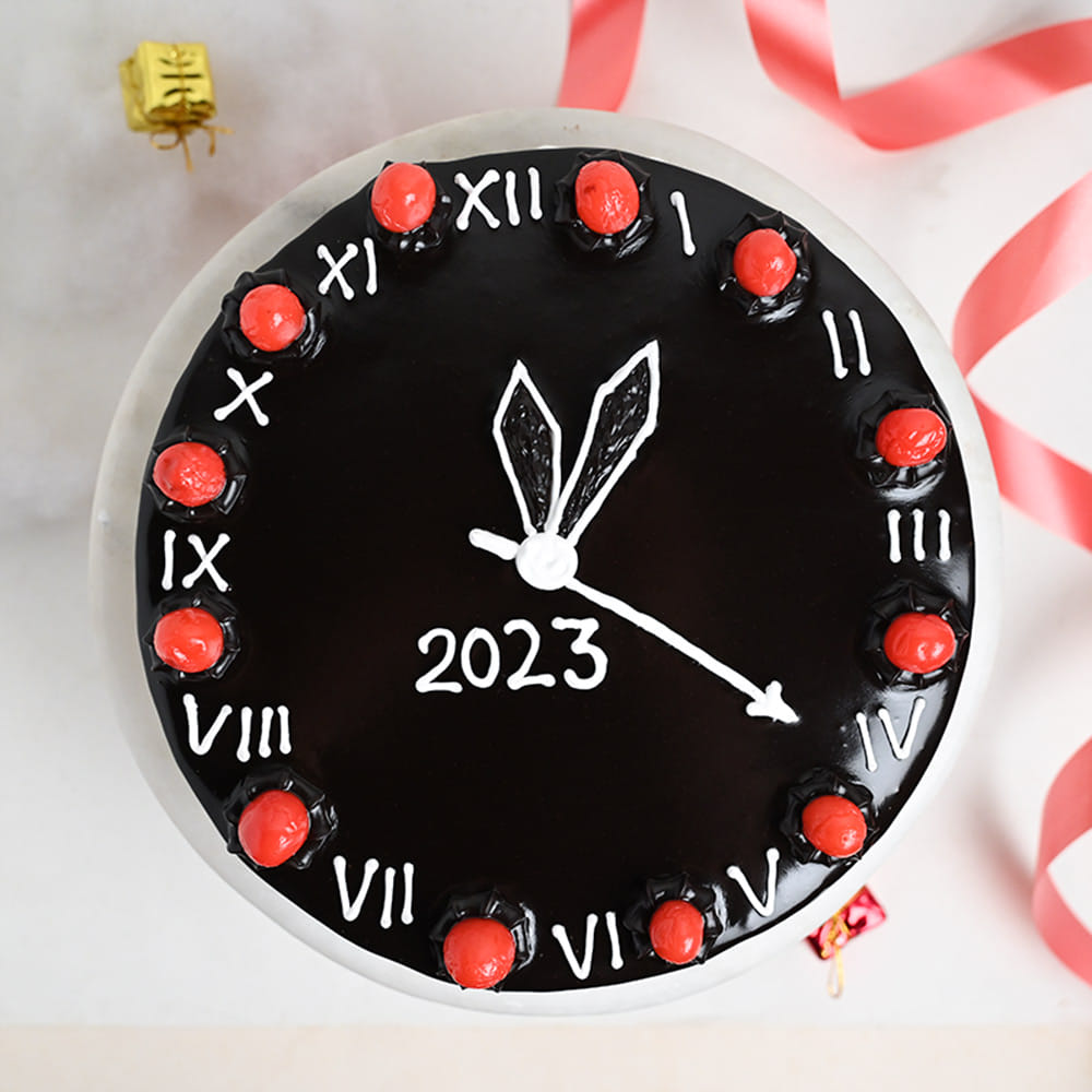 Buy Cherry Choco NY Clock CakeNY Choco Clock Cake