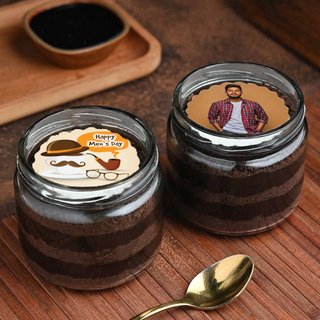Personalised Jar Cakes For Mens Day