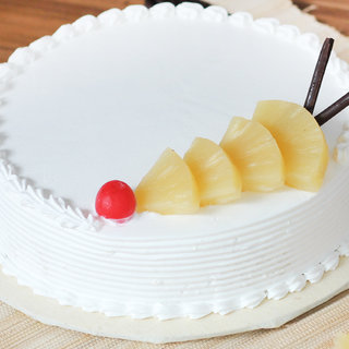 Side View of Pineapple Cake