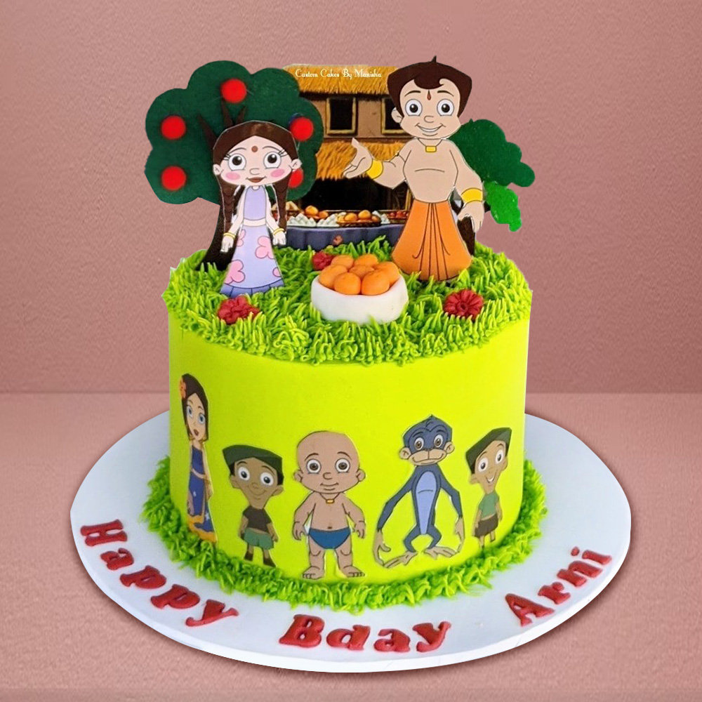 Mighty Little Bheem Cake and Cupcakes | TikTok