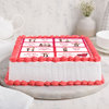 Top Side View of Poster Cake For Valentine
