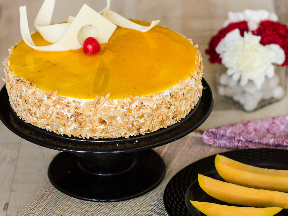 Real Mangoes Squished Into A Delicious Cake