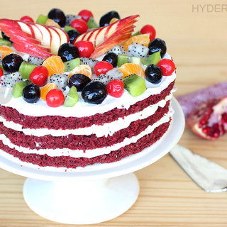 Buy Red Velvet Fruit Cake Online in Hyderabad