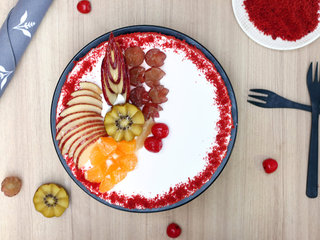 Top View of Vegan Red Velvet Cake