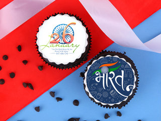 Republic Day Photo Cupcakes