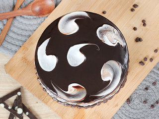 Top View of Choco Tranquiizer - A Chocolate Cake