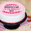 World Best Daughter Poster Cake