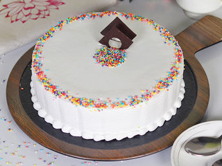 Sprinkled Adventure - A Vanilla Cake