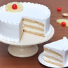 Sliced View of Sweet Vanilla Retreat - Round Shaped Vanilla Cake in Noida