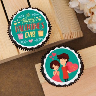 Set Of Two You N Me V-Day Cupcakes