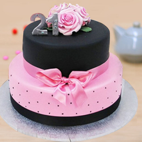 Buy 2 Tier Rose Party Cake-Two Tier Rose Party Cake