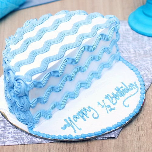 Buy Half Birthday Themed Cake The Half Birthday
