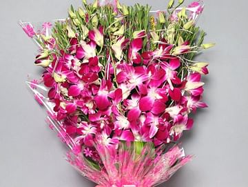 Buy Purple 6 Orchids Made Up In A Bouquet Orchids Gallery Bouquet